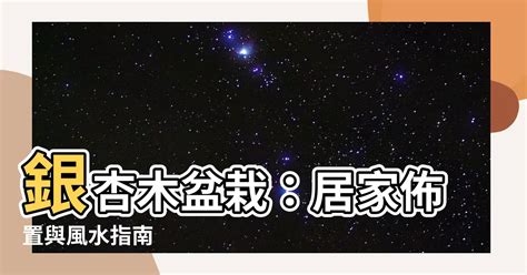 小銀杏木風水|銀杏木風水指南：居家擺放銀杏樹盆栽招健康納財富